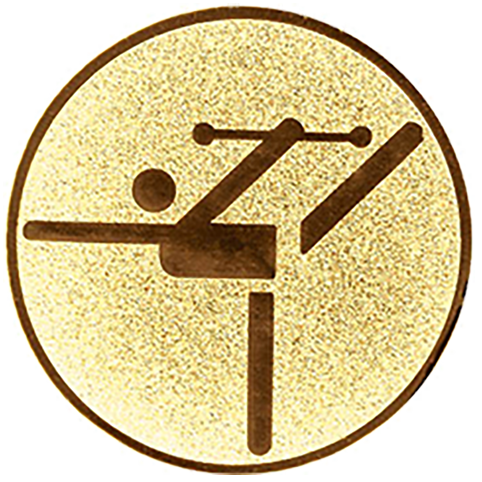 Emblem Gymnastik (50mm Gold)