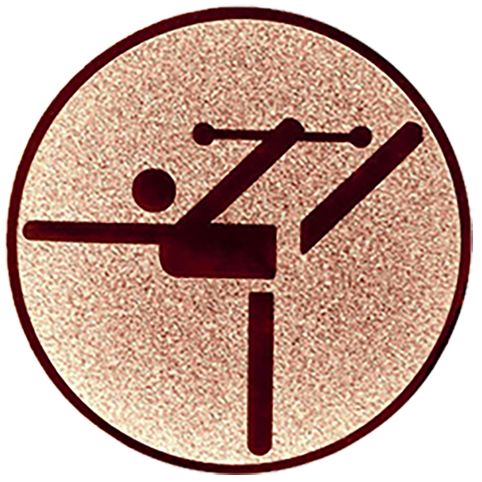 Emblem Gymnastik (50mm Bronze)