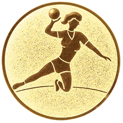 Emblem Handball Damen (25mm Gold)