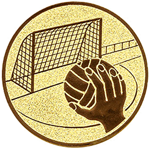 Emblem Handballtor (50mm Gold)