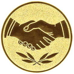 Emblem Hände (25mm Gold)