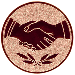 Emblem Hände (25mm Bronze)