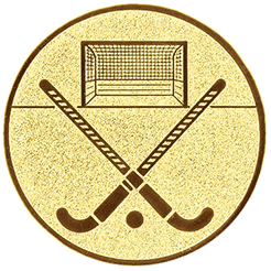 Emblem Feld Hockey (25mm Gold)