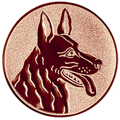 Emblem Schäferhund (50mm Bronze)