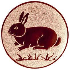 Emblem Kaninchen (25mm Bronze)