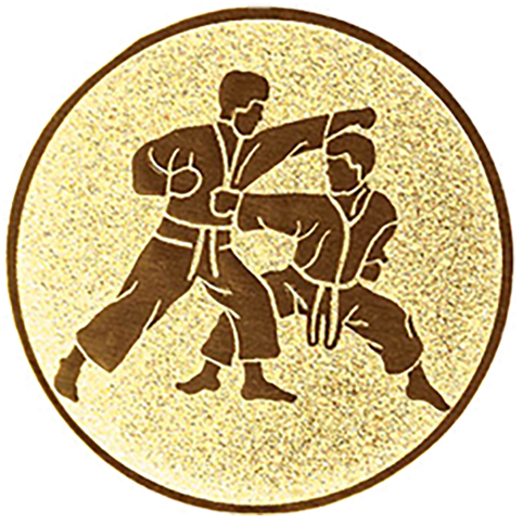 Emblem Karate (50mm Gold)