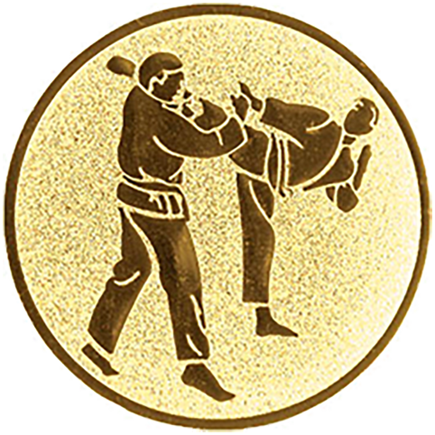 Emblem Karate (50mm Gold)