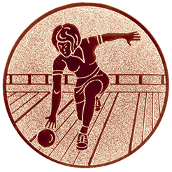 Emblem Kegeln Damen (25mm Bronze)
