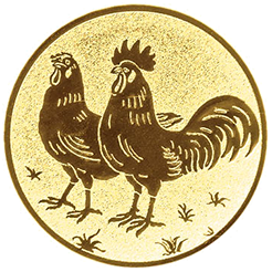 Emblem Kleintierzucht (25mm Gold)