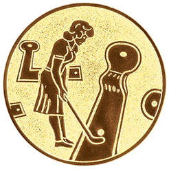 Emblem Minigolf Damen (25mm Gold)