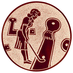 Emblem Minigolf Damen (25mm Bronze)
