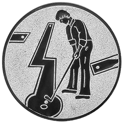 Emblem Minigolf Herren (25mm Silber)