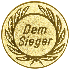 Emblem Dem Sieger (25mm Gold)