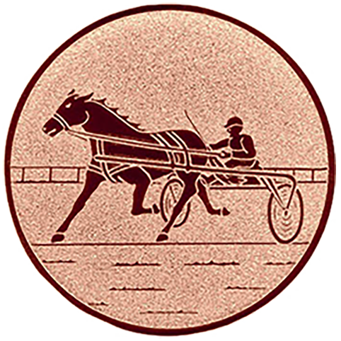 Emblem Trapprennen (50mm Bronze)