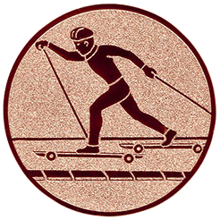 Emblem Rollerski (25mm Bronze)