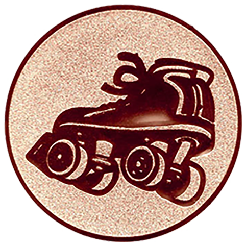 Emblem Rollschuh (50mm Bronze)