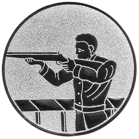 Emblem Schütze Herren (50mm Silber)