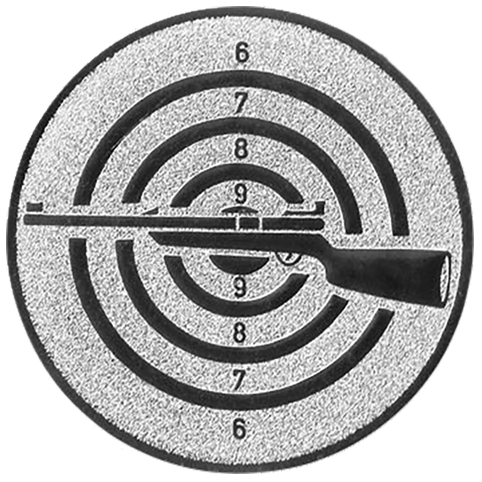 Emblem Gewehr (50mm Silber)