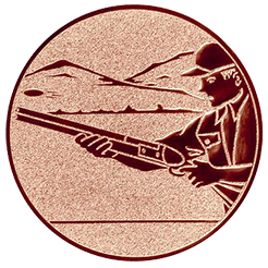 Emblem Tontauben schießen (25mm Bronze)