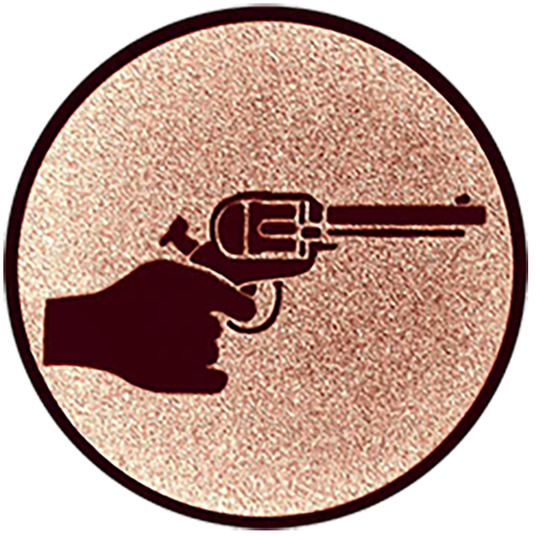 Emblem Revolver (50mm Bronze)