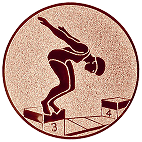 Emblem Schwimmen Damen (25mm Bronze)