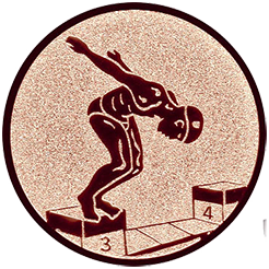 Emblem Schwimmen  (25mm Bronze)