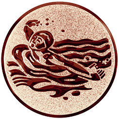 Emblem Schwimmen  (25mm Bronze)