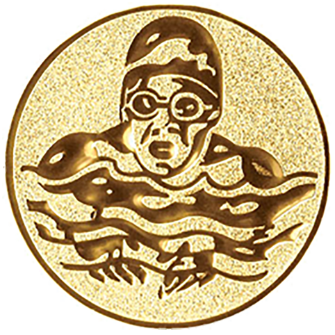 Emblem Schwimmen (25mm Gold)