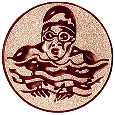 Emblem Schwimmen (25mm Bronze)