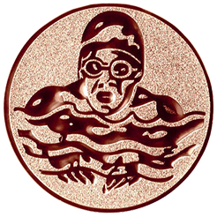 Emblem Schwimmen  (25mm Bronze)