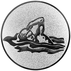 Emblem Schwimmen  (25mm Silber)