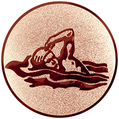 Emblem Schwimmen  (25mm Bronze)