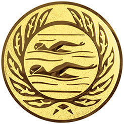 Emblem Schwimmen  (25mm Gold)