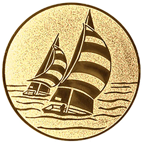 Emblem Segeln  (50mm Gold)