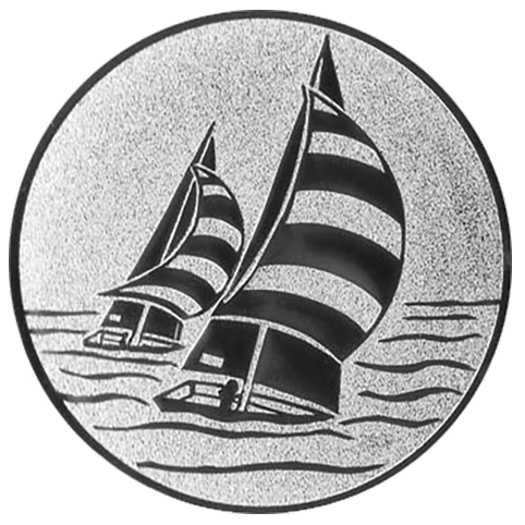 Emblem Segeln (50mm Silber)