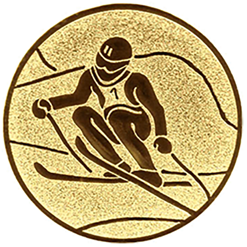 Emblem Ski  (50mm Gold)