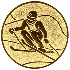 Emblem Ski   (25mm Gold)