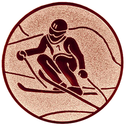 Emblem Ski   (25mm Bronze)