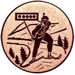 Emblem Ski Biathlon (25mm Bronze)