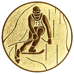 Emblem Ski Slalom (25mm Gold)