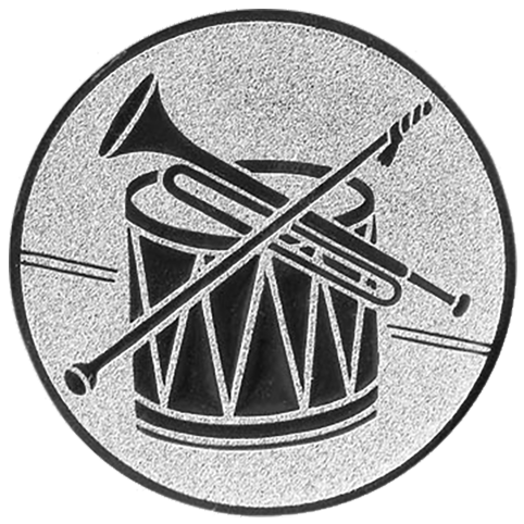 Emblem Tambour (50mm Silber)