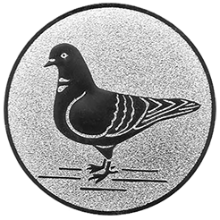 Emblem Taube (25mm Silber)