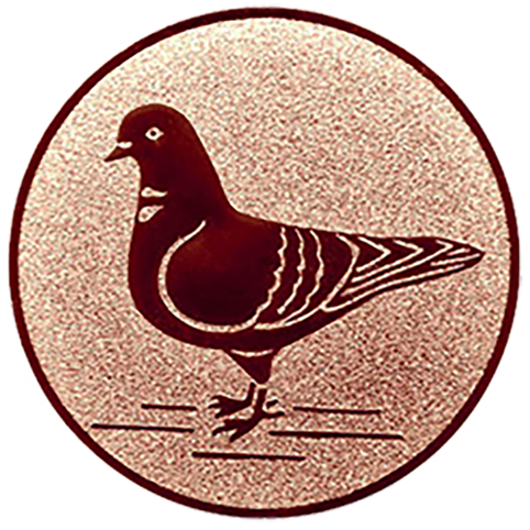 Emblem Tauben (50mm Bronze)