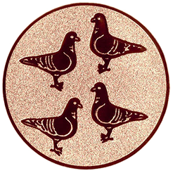 Emblem Tauben (25mm Bronze)