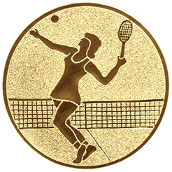 Emblem Tennis Damen (25mm Gold)