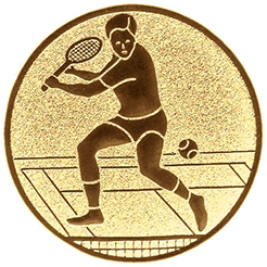 Emblem Tennis Herren (25mm Gold)