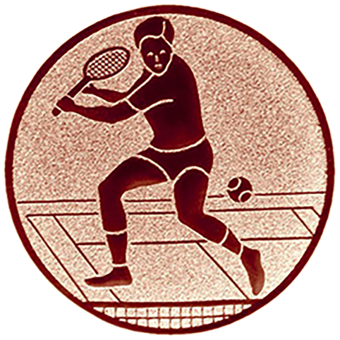 Emblem Tennis Herren (50mm Bronze)
