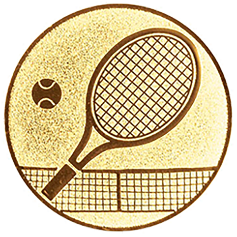 Emblem Tennis Neutral (50mm Gold)