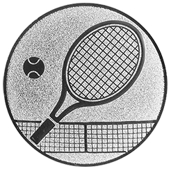 Emblem Tennis Neutral (25mm Silber)