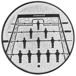 Emblem Tischfusball (25mm Silber)